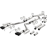 XMOD Series Carbon Fiber Tips Cat-Back System MagnaFlow Exhaust Products Exhaust System Kit  AXOPROS