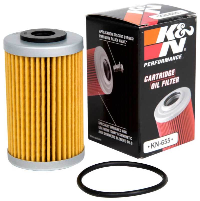 K&N 1.625in OD x 2.719in H Oil Filter K&N Engineering Oil Filters  AXOPROS