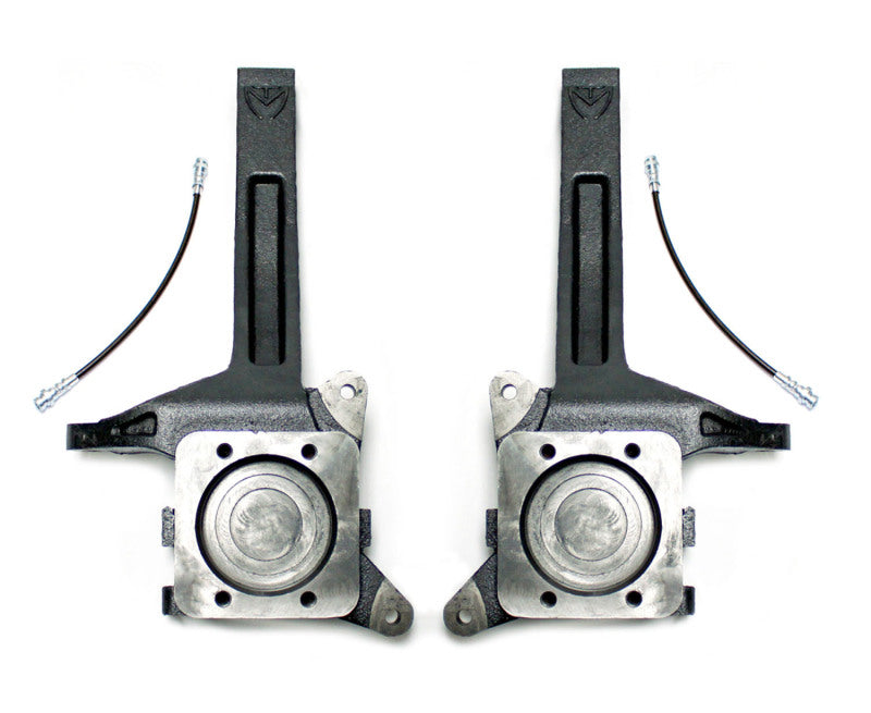 MaxTrac 07-18 Toyota Tundra 2WD 3.5in Front Lift Spindles w/Extended DOT Compliant Brake Lines Maxtrac Steering Knuckles & Spindles  AXOPROS