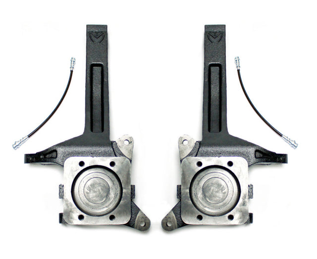 MaxTrac 07-18 Toyota Tundra 2WD 3.5in Front Lift Spindles w/Extended DOT Compliant Brake Lines Maxtrac Steering Knuckles & Spindles  AXOPROS