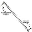 Rock Krawler 07-18 Jeep Wrangler JK/JKU Front Top Mount Drag Link Rock Krawler Tie Rods  AXOPROS