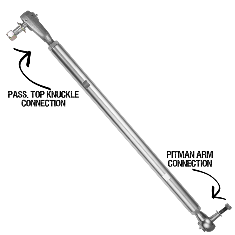 Rock Krawler 07-18 Jeep Wrangler JK/JKU Front Top Mount Drag Link Rock Krawler Tie Rods  AXOPROS