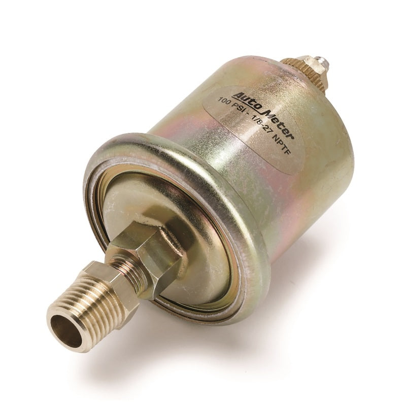 Autometer Accessories 0-100PSI 1/8in. NPT Male Oil Pressure Sensor (For Short Sweep Elec.) AutoMeter Gauge Components  AXOPROS