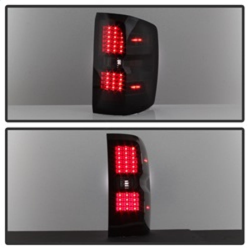 xTune Chevy 1500 14-16 / Silverado 2500HD/3500HD LED Tail Lights - Black Smoked ALT-JH-CS14-LED-BSM SPYDER Tail Lights  AXOPROS