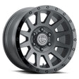 ICON Compression 18x9 6x5.5 0mm Offset 5in BS 106.1mm Bore Double Black Wheel ICON Wheels - Cast  AXOPROS
