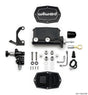 Wilwood Compact Tandem M/C - 7/8in Bore w/Bracket and Valve fits Mustang (Pushrod) - Black Wilwood Brake Master Cylinder  AXOPROS