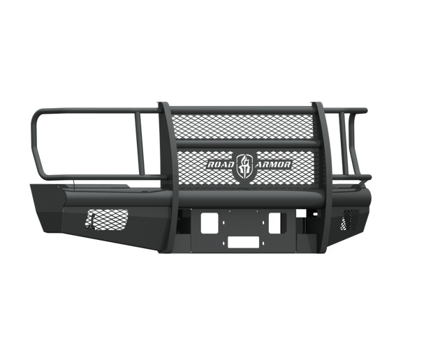 Road Armor 08-10 Ford F-250 Vaquero Front Non-Winch Plate (Plate ONLY - No Bumper) - Tex Blk Road Armor Bumpers - Steel  AXOPROS
