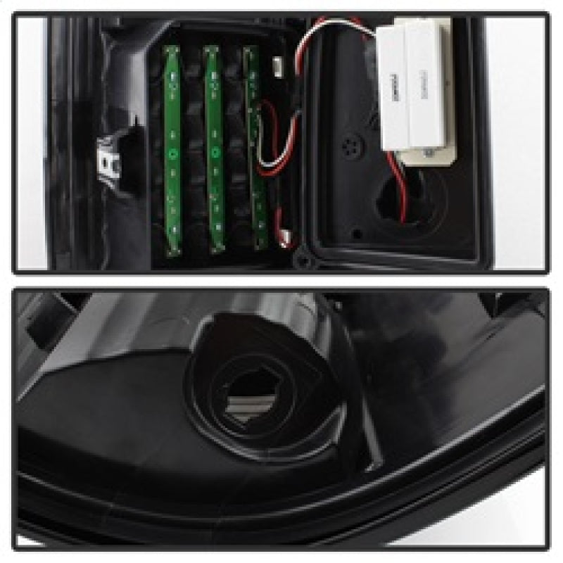 xTune 09-18 Dodge Ram 1500 LED Tail Lights - Black Smoke (ALT-ON-DR09-LBLED-BSM) SPYDER Tail Lights  AXOPROS