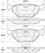 StopTech Performance 87-99 BMW M3 / 89-93 M5 / 98-02 Z3 Rear Street Performance Brake Pads Stoptech Brake Pads - Performance  AXOPROS