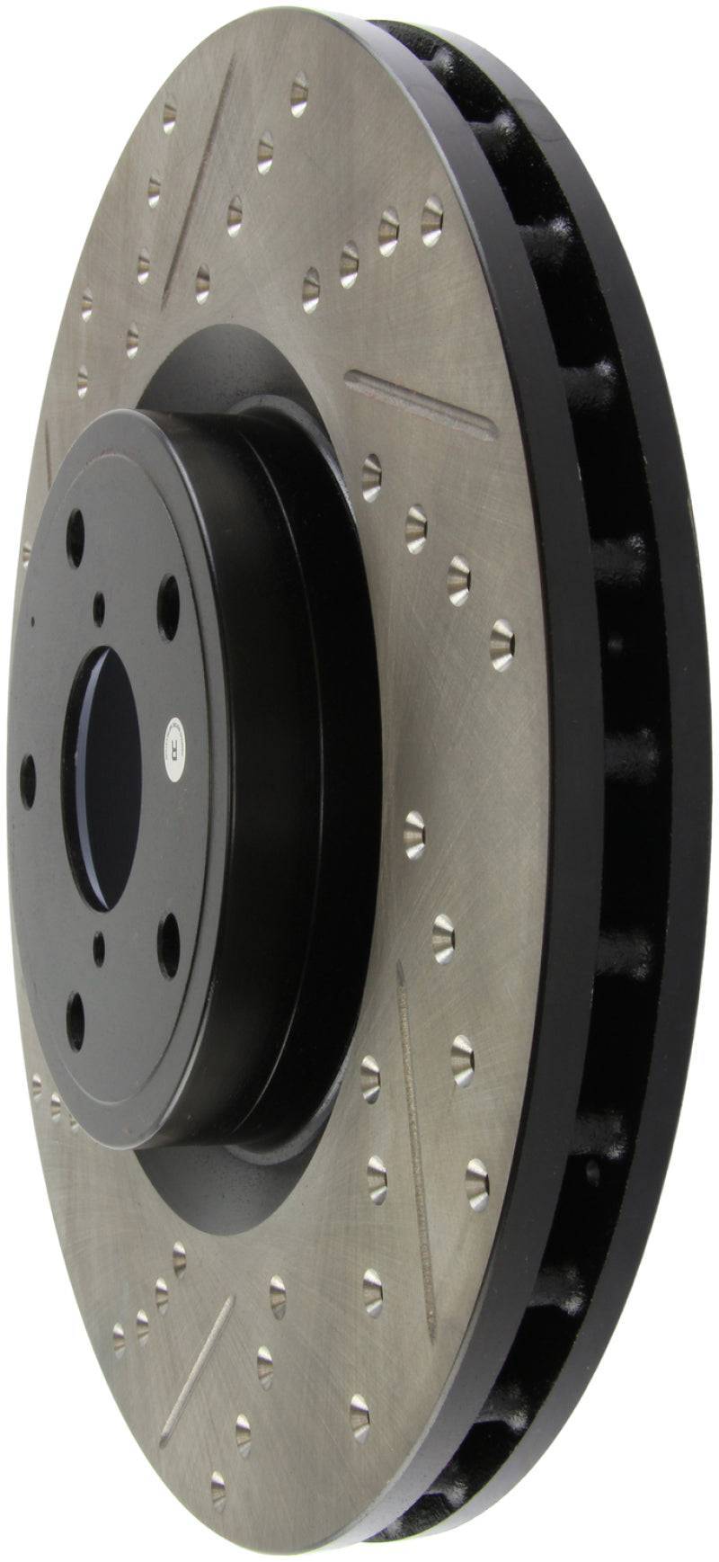 StopTech 05-10 Subaru Impreza WRX/STi Slotted & Drilled Right Front Rotor Stoptech Brake Rotors - Slot & Drilled  AXOPROS