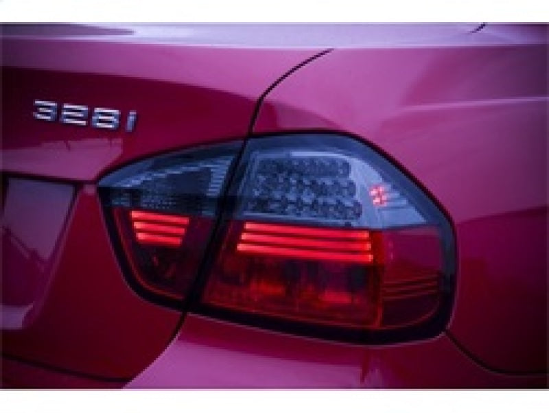 Spyder BMW E90 3-Series 06-08 4Dr LED Tail Lights Red Smoke ALT-YD-BE9006-LED-RS SPYDER Tail Lights  AXOPROS