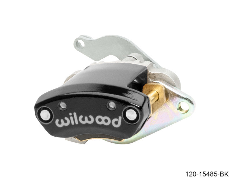 Wilwood Caliper - MC4 Mechanical Left Hand - Black 1.19in Piston 1.10in Rotor - Black Wilwood Brake Calipers - Perf  AXOPROS