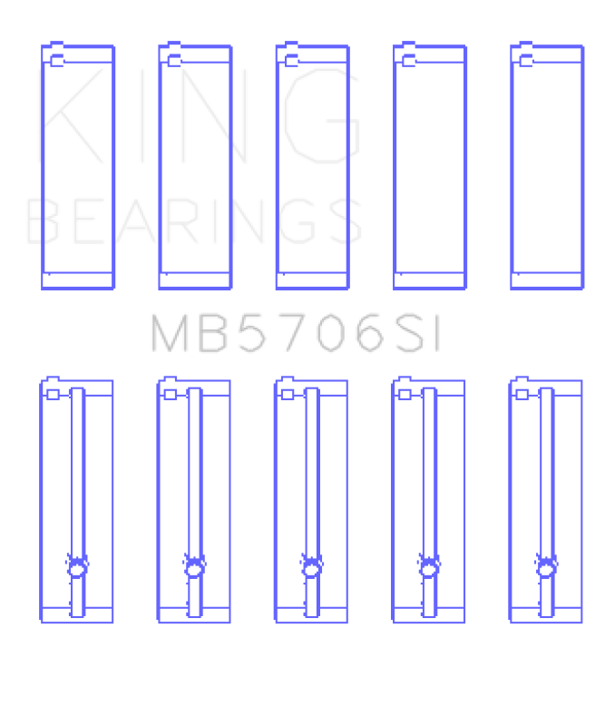 King Hyundai i30 G4FC Main Bearing Set King Engine Bearings Bearings  AXOPROS