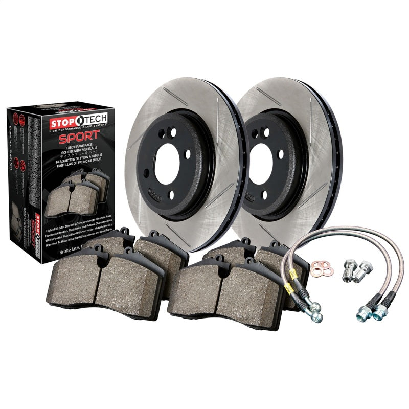 Sport Axle Pack, Slotted, Rear Stoptech Brake Rotors - Slotted  AXOPROS