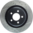 StopTech SportStop 06-09 Chrysler SRT-8 Rear Left Drilled & Slotted Rotor Stoptech Brake Rotors - Slot & Drilled  AXOPROS