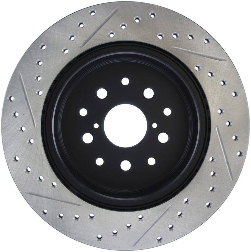 StopTech 5/93-98 Toyota Supra Left Rear Slotted & Drilled Rotor Stoptech Brake Rotors - Slot & Drilled  AXOPROS