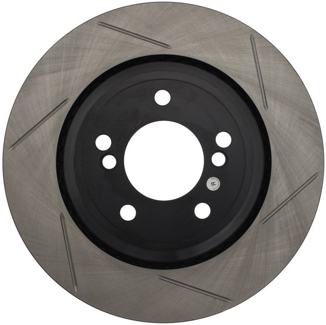 StopTech Power Slot 01-07 BMW M3 (E46) / 00-04 BMW M5 (E39) Rear Left Slotted Rotor Stoptech Brake Rotors - Slotted  AXOPROS