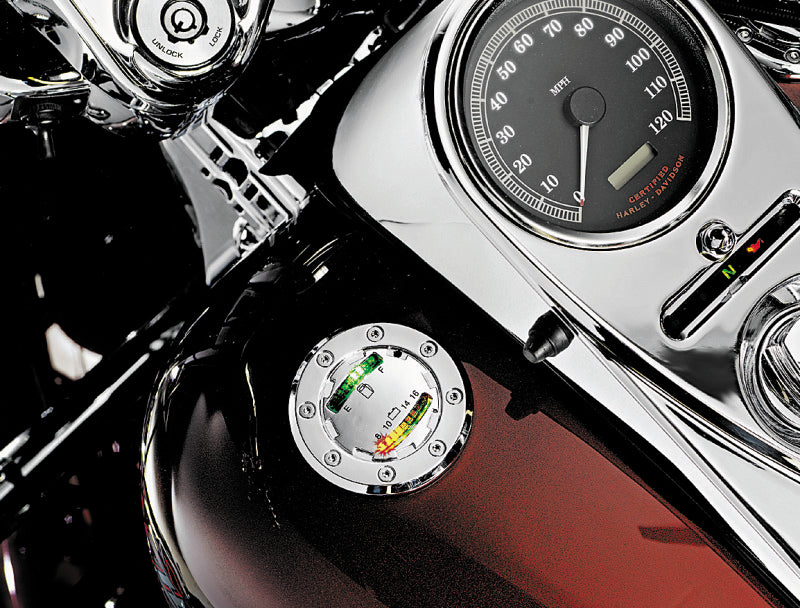 Kuryakyn Informer LED Fuel & Battery Gauge Chrome Kuryakyn Gauges  AXOPROS