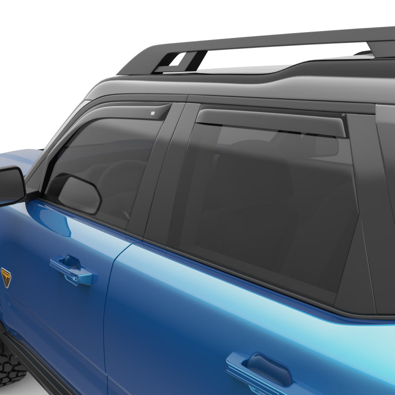 EGR 21-22 Ford Bronco Sport 4 Door In-Channel Window Visors - Dark Smoked (573561) EGR Wind Deflectors  AXOPROS