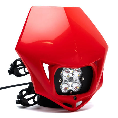 Baja Designs Baja Designs Squadron 2.0 Sport (Spot) - Clear w/MC Race LED Light - Red Light Bars & Cubes aftermarket performance part