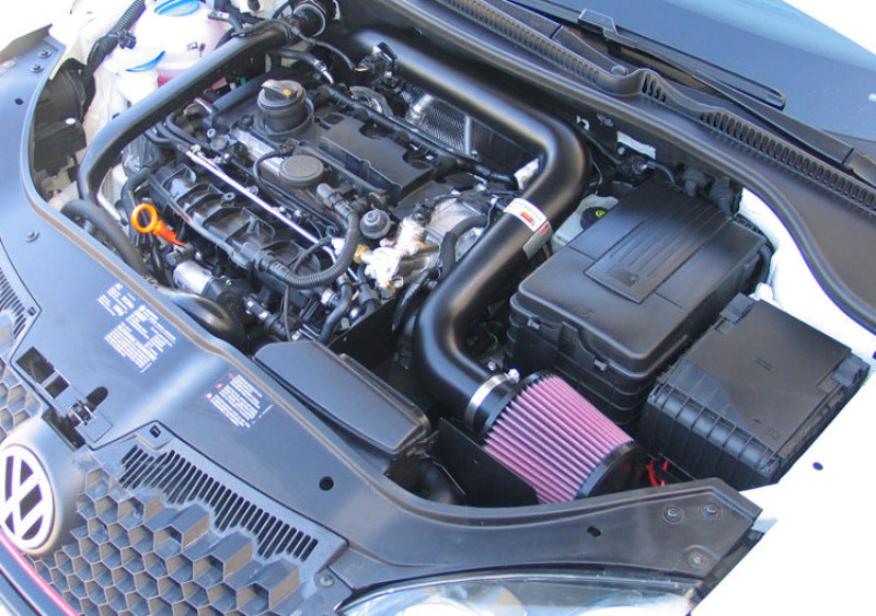 K&N 06-07 VW Jetta GLI / GTI Black Typhoon Short Ram Intake K&N Engineering Cold Air Intakes  AXOPROS