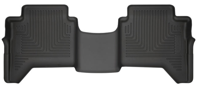 Husky Liners 2019 Ford Ranger SuperCrew WeatherBeater 2nd Row Black Floor Liners Husky Liners Floor Mats - Rubber  AXOPROS