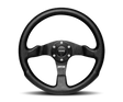 Momo Competition Steering Wheel 350 mm - Black AirLeather/Black Spokes MOMO Steering Wheels  AXOPROS