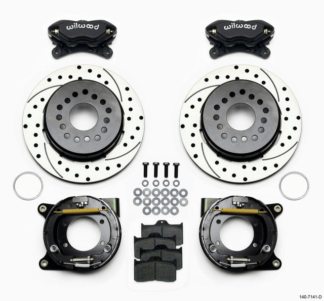 Wilwood Forged Dynalite P/S Park Brake Kit Drilled Chevy 12 Bolt w/ C-Clips Wilwood Big Brake Kits  AXOPROS