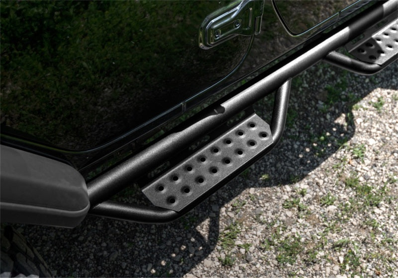 N-Fab RS Nerf Step 18-19 Jeep Wrangler JL 4DR - Full Length - Tex. Black N-Fab Side Steps  AXOPROS