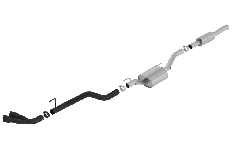 Borla 2020 Jeep Gladiator JT 3.6L V6 AWD ATAK Dual Side Catback w/ Black Tips Borla Catback  AXOPROS