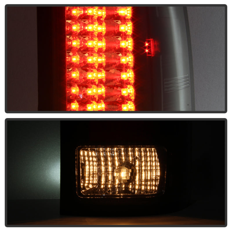 Spyder GMC Sierra 07-13 (Not 3500 Dually 4 Rear Wheels)LED Tail Lights Blk Smke ALT-YD-GS07-LED-BSM SPYDER Tail Lights  AXOPROS