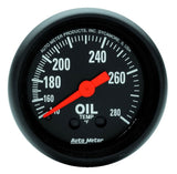 Autometer Z Series 2-1/16in 140-280 Degrees F Mechanical Oil Temperature Gauge AutoMeter Gauges  AXOPROS