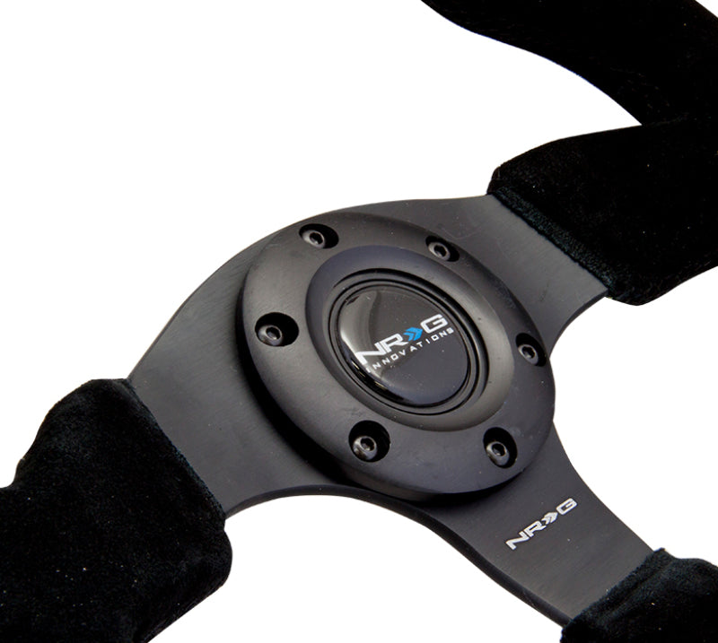 NRG Reinforced Steering Wheel (320mm) Suede w/Black Stitch NRG Steering Wheels  AXOPROS