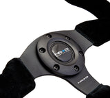 NRG Reinforced Steering Wheel (320mm) Suede w/Black Stitch NRG Steering Wheels  AXOPROS
