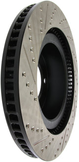 StopTech 07-09 Toyota Tundra / 08-09 Toyota Sequoia Front Left Slotted & Drilled Rotor Stoptech Brake Rotors - Slot & Drilled  AXOPROS