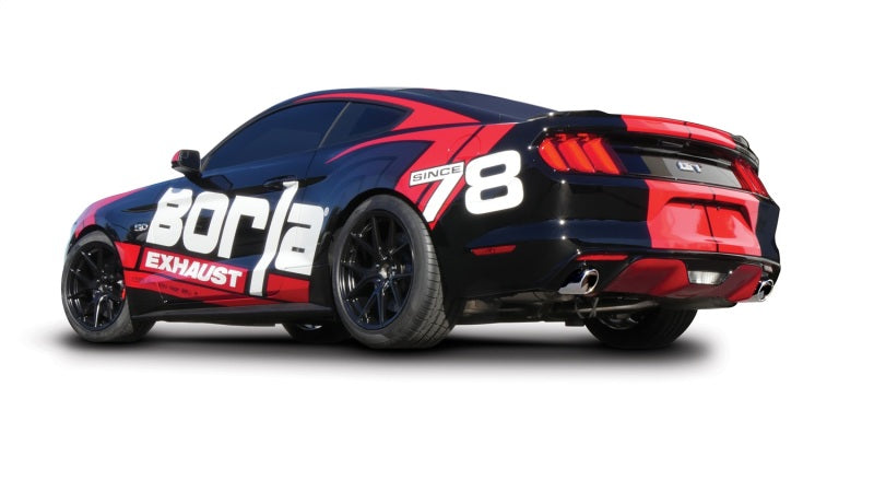 Borla Atak S Rear Section 15-17 Ford Mustang GT 5.0L V8 MT/AT 2.5in pipe 4in tip Borla Catback  AXOPROS