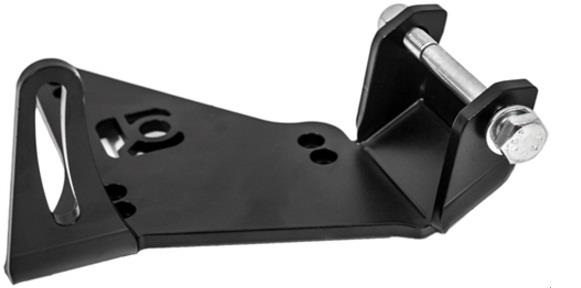 Innovative N/A H-Series Black Steel H22 Alternator Relocation Bracket Innovative Mounts Brackets  AXOPROS