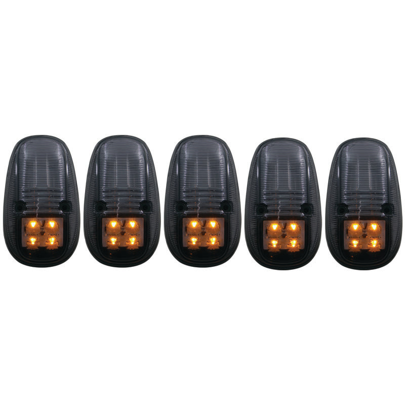 ANZO ANZO 1999-2002 Dodge Ram 3500 LED Cab Roof Light Kit Smoke 5pc Sidemarkers & Indicators aftermarket performance part