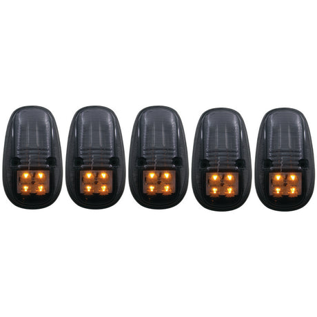 ANZO ANZO 1999-2002 Dodge Ram 3500 LED Cab Roof Light Kit Smoke 5pc Sidemarkers & Indicators aftermarket performance part