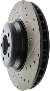 StopTech 07-09 BMW 335 (E90/E92/E93) Slotted & Drilled Left Front Rotor Stoptech Brake Rotors - Slot & Drilled  AXOPROS