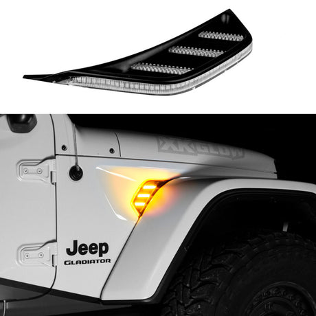 XKGLOW XK Glow Amber Jeep Air Vent Light w/ Turn Signal & Running Light Light Accessories and Wiring aftermarket performance part
