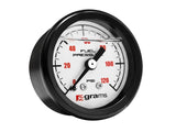 Grams Performance Universal 0-120 PSI Fuel Pressure Guage - White Face Grams Performance Fuel Pressure Regulators  AXOPROS