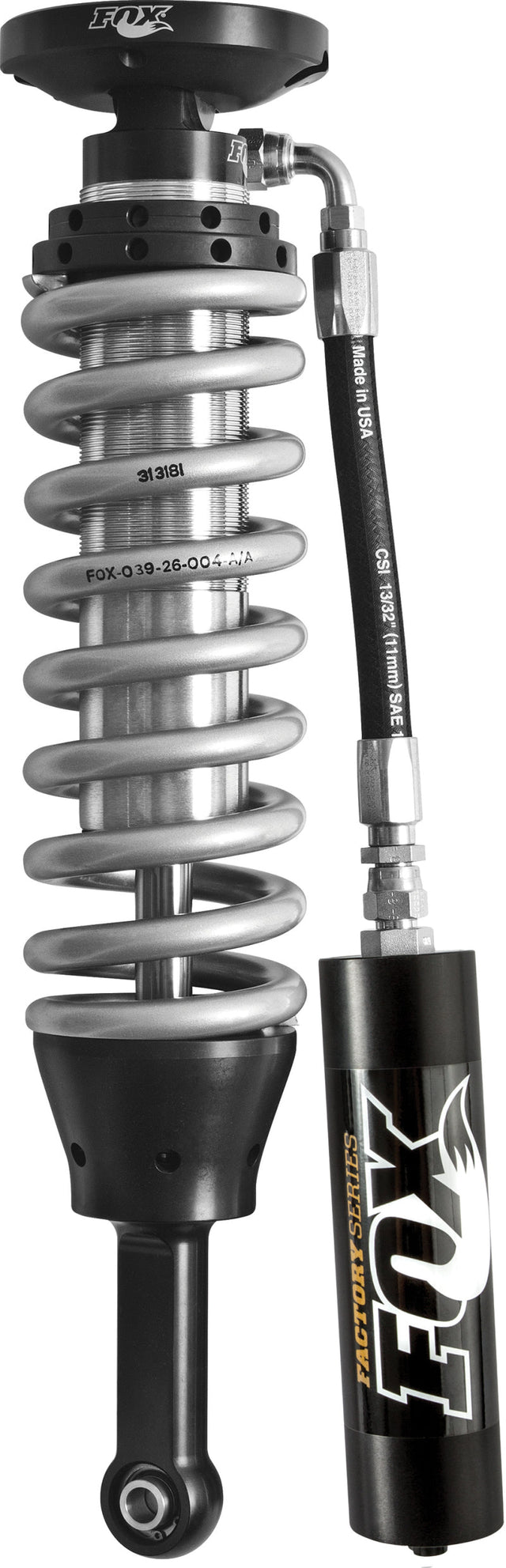 Fox 2005 Tacoma 2.5 Factory Series 4.61in. Remote Reservoir Coilover Shock Set - Black/Zinc FOX Coilovers  AXOPROS