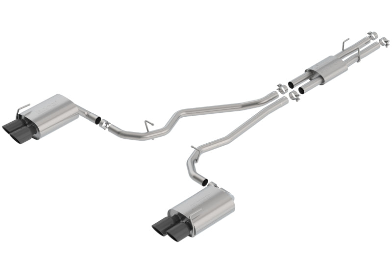 Borla 2020 Ford Explorer ST 3.0L V6 2.25in ATAK Exhaust - Black Chrome Tips Borla Catback  AXOPROS