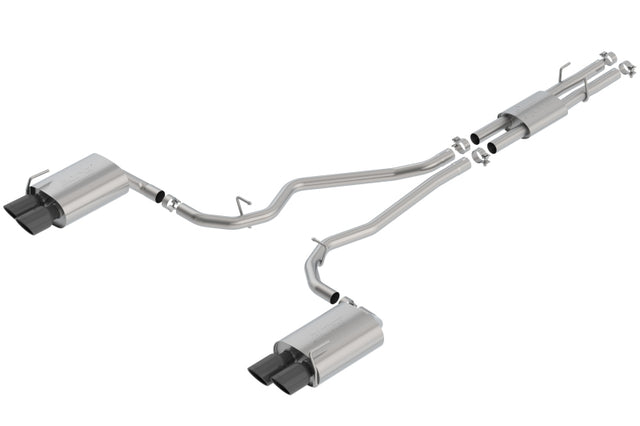 Borla 2020 Ford Explorer ST 3.0L V6 2.25in ATAK Exhaust - Black Chrome Tips Borla Catback  AXOPROS