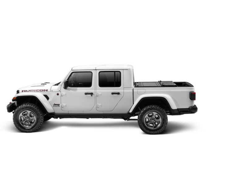 UnderCover 2020 Jeep Gladiator 5ft Ultra Flex Bed Cover - Matte Black Finish Undercover Bed Covers - Folding  AXOPROS