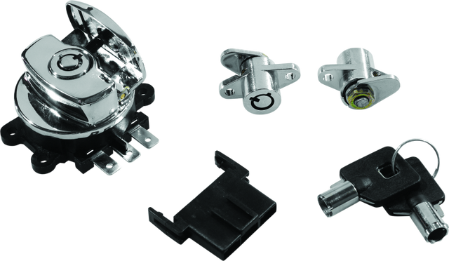 Bikers Choice 99-13 Road King With Hard Bags Chrome Saddlebag Lock Kit Bikers Choice Bags - Saddlebags  AXOPROS