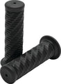 Bikers Choice 1 Inch Black Spiral Grip Bikers Choice Grips  AXOPROS
