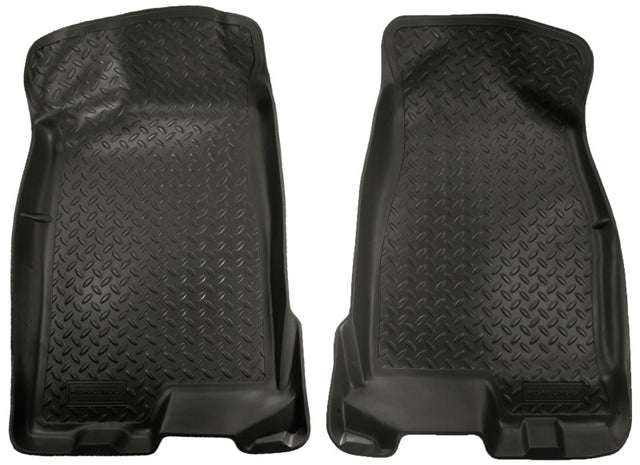 Husky Liners 04-12 Chevy Colorado/GMC Canyon Crew Cab Classic Style Black Floor Liners Husky Liners Floor Mats - Rubber  AXOPROS