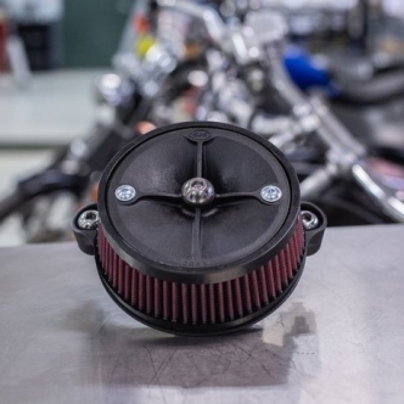 S&S Cycle 2017+ M8 Models Stealth Air Cleaner Kit w/o Cover S&S Cycle Air Intake Components  AXOPROS